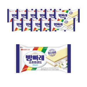 롯데웰푸드 빵빠레 샌드, 180ml, 12개