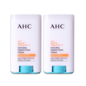 AHC 내추럴 퍼펙션 프레쉬 선스틱 17g 2개 SPF50+ / PA++++ 워터프루프 쿨링감 수분공급 보습 진정