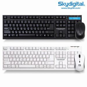 스카이디지탈 NKEYBOARD W570 무선키보드마우스 (블랙)