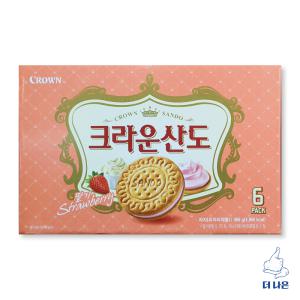 크라운 산도 딸기 크림치즈 161g x 6입