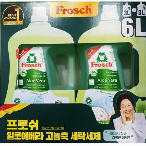 프로쉬 알로에베라 세탁세제 3L x 2입