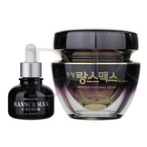 (8)랑스맥스 프레스티지 화이트닝크림 (퍼플50g+기미 C세럼25ml)