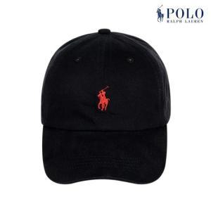 [POLO RALPH LAUREN]  코튼 치노 베이스볼 캡 블랙