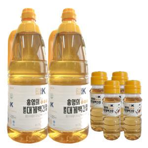 홍영의 붉은 대게 백간장 1.5L 2개 / 100ml 4개 증 / 맑고 투명한 홍게간장 어간장