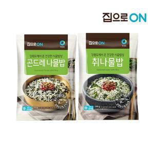 [NS홈쇼핑]집으로ON 곤드레 나물밥 230g x 10개 + 취나물밥 230g x 5개[34052474]