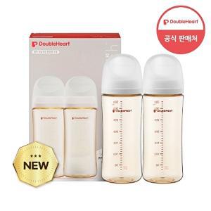 [더블하트]더블하트 모유실감 3세대 PPSU 제뉴인화이트 330ml_트윈팩 (젖꼭지미포함)