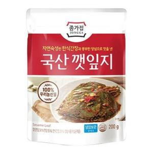 종가 집밥 종가 국산 깻잎지 200g 자취 혼밥 반찬 김장 김치 대용량 식자재