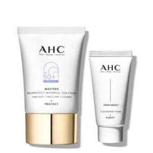 AHC 마스터즈 멜라프로텍트 워터풀 선크림 40ml+(GIFT)클렌징폼 30ml