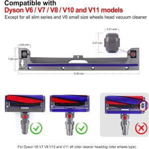 다이슨 V6 V7 V8 V10 V11 교체용 소프트 롤러 클리너 헤드 부품 베이스 플레이트, 바닥 밑창 플레이트, 소