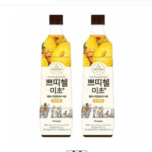 쁘띠첼미초 파인애플  900ml 2개묶음//미초