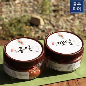 블루파머 감천골 수제 양념 깻잎 콩잎 반찬 400g