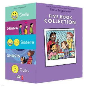 Raina Telgemeier Collection Box Set (Smile, Drama, Sisters, Ghosts, Guts) /Smile / DRAMA / Sisters / GHOSTS / Guts