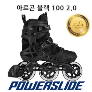 파워슬라이드 아르곤 블랙 100 성인용 인라인스케이트