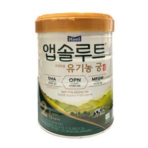 매일유업 앱솔루트 프리미엄 유기농 궁 2단계 800g 1캔