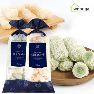 찹쌀유과 500g+쑥 찹쌀유과 500g 한과 전통과자 설 명절 설날 추석