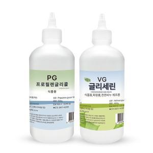 [조이라이프] 프로필렌글리콜 PG 500g + 식물성 글리세린 VG 600g 비누 슬라임