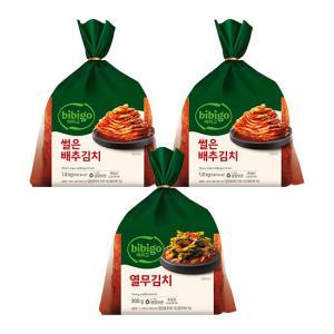 [CJ] 비비고 썰은배추김치1.8KG 2개 + 열무김치900G