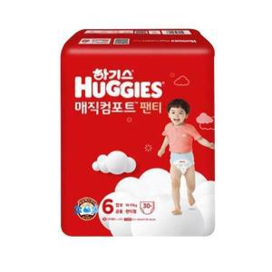 [신세계몰]하기스 2023 New 매직컴포트 팬티기저귀 6단계 남여공용 점보형 30p