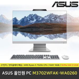 ASUS 올인원PC M3702WFAK-WA0260 / RAM 16GB / NVMe SSD 512GB