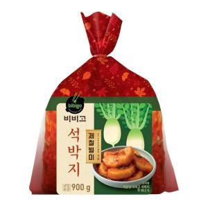 CJ 엄마손 비비고 석박지 900g 김장김치 친정엄마 라면 자취 홈쇼핑 부모님 반찬 1set