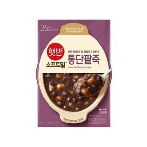 햇반 소프트밀 통단팥죽 280g x 24팩 (용기형) 구 비비고