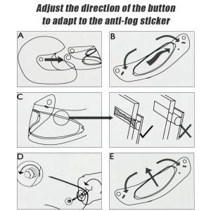 김서림 방지 필름 바이저 바이크 오토바이 헬멧 악세사리 AGV K5 K3SV K1 헬멧용 풀 페이스 스티커