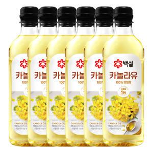 백설 카놀라유 900ml 6개