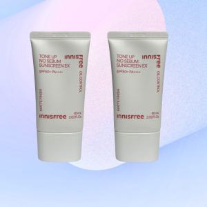 이니스프리 톤업 노세범 선스크린 이엑스 60ml(SPF50+) 2개