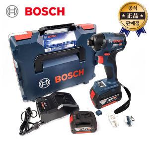 BOSCH 충전임팩드라이버 GDR18V-220C 5.0Ah 2배터리 임팩드릴 충전드라이버