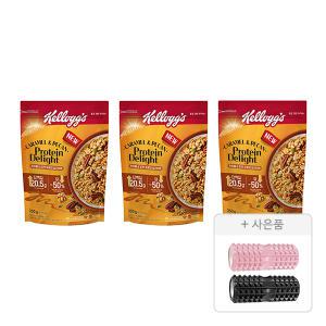 카라멜&피칸 프로틴 딜라이트, 350g, 3개 + 증정 (미니 폼롤러, 색깔 랜덤배송 1개)