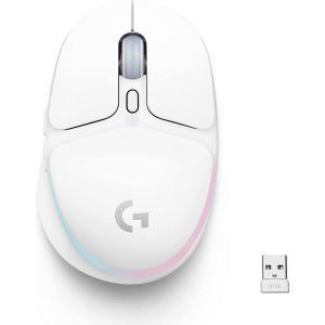 로지텍 G705 무선 게이밍 마우스 LIGHTSYNC RGB 화이트 미스트