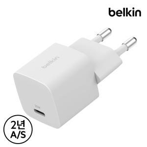 [벨킨] 25W USB-C PD 3.1 PPS 초소형 C타입 고속 충전기 아이폰 갤럭시 아이패드 충전 WCA012kr