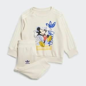 [아디다스키즈](강남점)[adidas kids] (085~100) 아디다스 x 디즈니 미키마우스 크루 세트 (IZ4606)