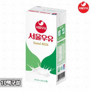 서울우유 멸균 1000ml x 10팩/200ml 24팩/흰/딸기/초코/꿀딴지