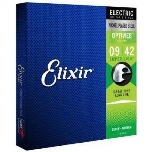 [프리버드] 엘릭서 기타줄 Elixir 일렉기타 스트링 OptiWeb Super Light 19002 / 009-042