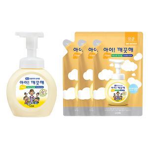 아이깨끗해 순향 폼 핸드솝 용기(250ml) 1개 + 리필(200ml) 3개 핸드워시 항균 손세정제