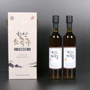 한산소곡주 500ml x 2개, 약주, 생주, 16도, 전통주, 차례주, 선물용