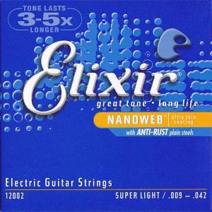 Elixir Nanoweb 엘릭서 일렉트릭 ANTIRUST SuperLIGHT 12002 슈퍼라이트 기타줄/현/스트링 / 120