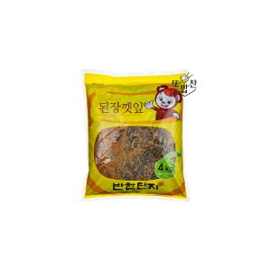 또밥찬 반찬단지 된장깻잎 4kg 절임깻잎 대용량