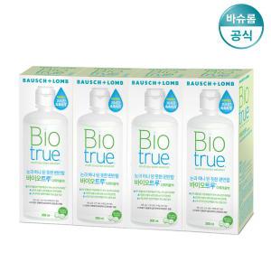 리뉴 바이오트루 300ml x4개 렌즈세척액 렌즈세정액