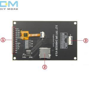 LCD 정전식 터치 스크린 TFT 디스플레이 모듈  마이크로 카드 슬롯 포함 4W SPI 직렬  업그레이드 IPS 5V