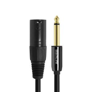 마하링크 XLR 캐논 to 5.5모노 마이크 케이블 1.5M ML-X6M015 OFC무산소동선 XLR 3Pin(수)-6.3(5.5)Mono