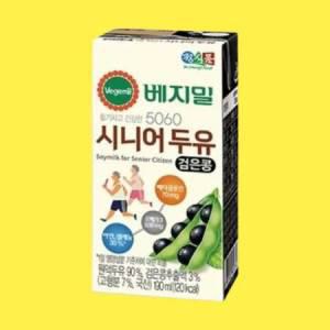 베지밀 5060 시니어 검은콩 두유 190ml 72팩 부모님 어르신 두유음료_MC