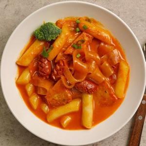 [기타]사계절 떡볶이 밀키트 로제-매콤한맛 (쌀떡) 630g