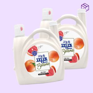 피죤 고농축 섬유유연제 냄새원인 제거 편리한 펌프타입 자몽프레시 5.7L 2개