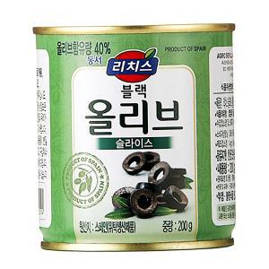 리치스 블랙 올리브 슬라이스 200g 12캔