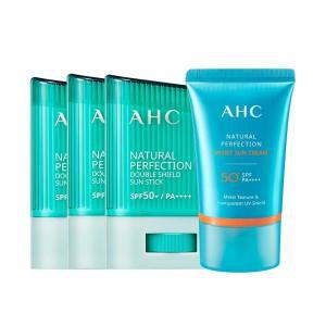 AHC 내추럴 퍼펙션 선스틱 14g 3개+모이스트 선크림 50ml