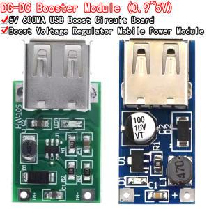 충전기 승압 회로 부스트 컨버터 변환기공급 전압 모듈 USB 출력 충전 DC 0.9V-5V 5V 600MA