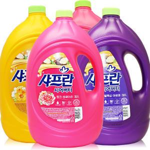 샤프란 3100ml x 4개 / 2100ml x 6개 아우라 고농축 섬유유연제