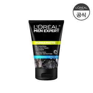 [로레알 파리] 퓨어 앤 매트 오크 차콜 아이시 이펙트 폼 100ml